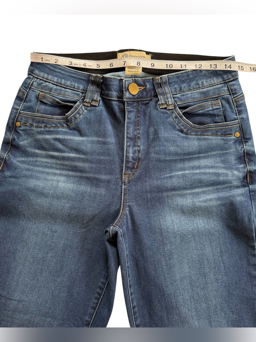 Democracy Ab Technology Bootcut High Rise Denim Jeans Women’s Size 8 - Picture 7 of 12